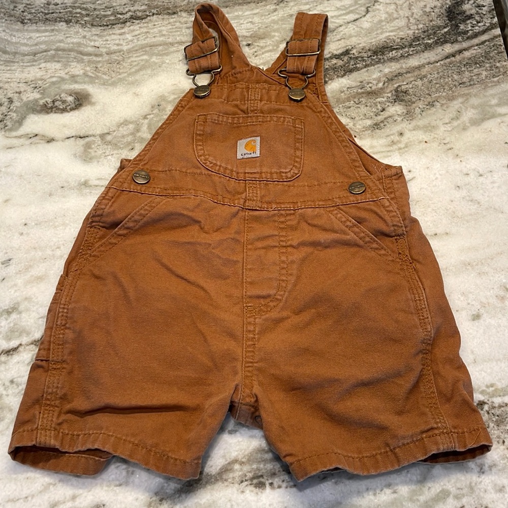 Carhartt bib overalls.